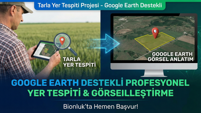 google earth ile tarla ve arazi tespiti yaparım