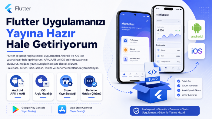 flutter uygulamalarınızı derleyebilirim