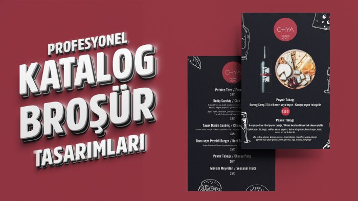 profesyonel katalog, broşür ve menü tasarımı yapabilirim