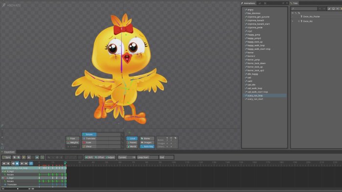 Spine 2d kullanarak karakter animasyonları yapabilirim