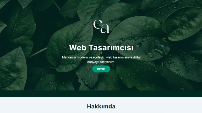 kişisel website yapıyorum