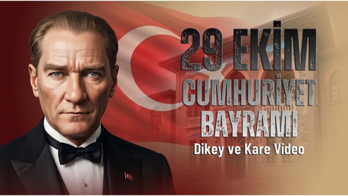 29 Ekim yapay zeka kutlama videosu hazırlarım