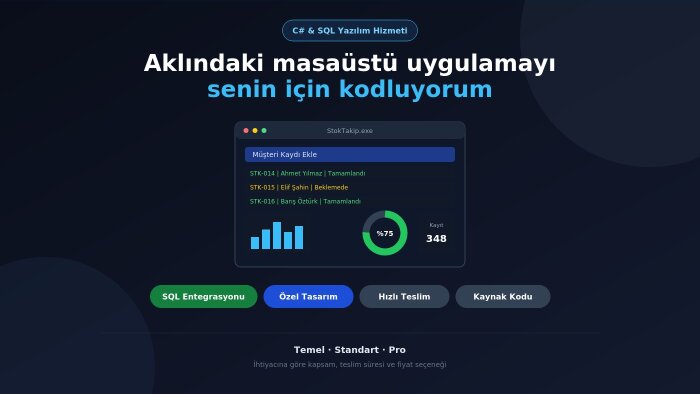 istediğiniz masaüstü uygulamayı geliştirebilirim