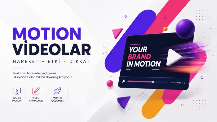 motion tanıtım videoları hazırlarım