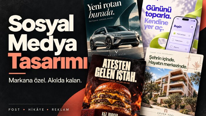 markanıza özel sosyal medya tasarımları hazırlarım