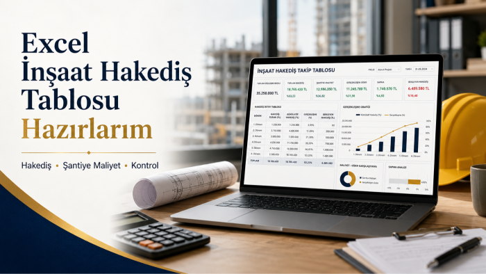 excel inşaat hakediş tablosu hazırlarım