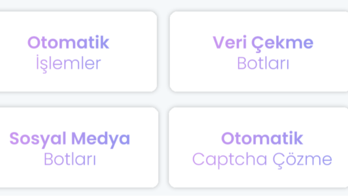 size özel otomasyon ve veri çekme botları yazıyorum