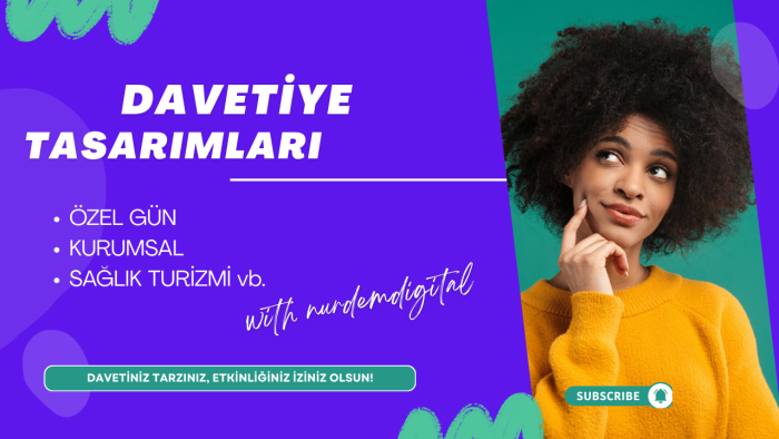 özel günleriniz için şık ve unutulmaz davetiyeler tasarlarım
