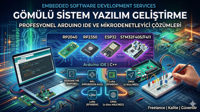 sizin için gömülü sistem yazılımları geliştirebilirim