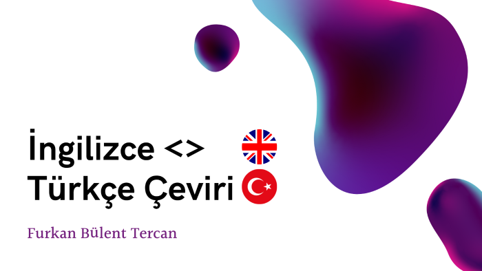 İngilizce/Türkçe metin çevirisi yaparım