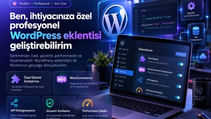 ihtiyacınıza özel WordPress eklentisi geliştirebilirim