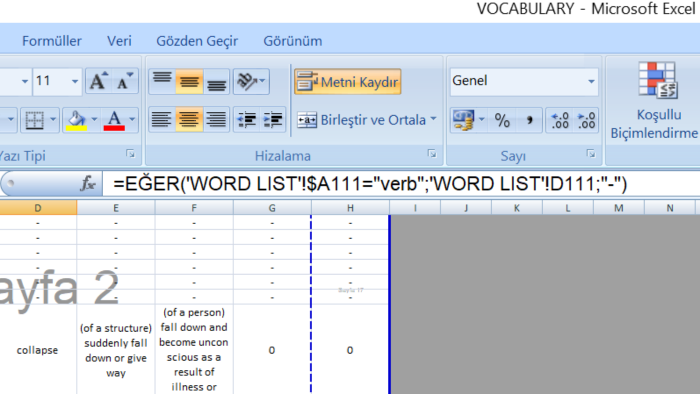 excel kullanımı gerektiren işlerinizde yardımcı olabilirim