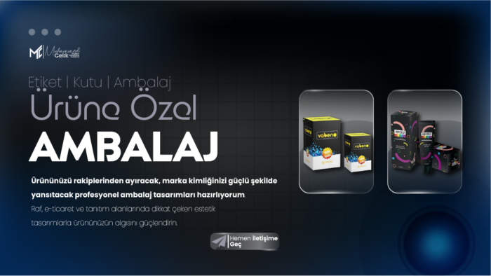dikkat çekici ve estetik ambalaj tasarımları yaparım