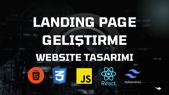 React ve Tailwind ile duyarlı landing page yaparım
