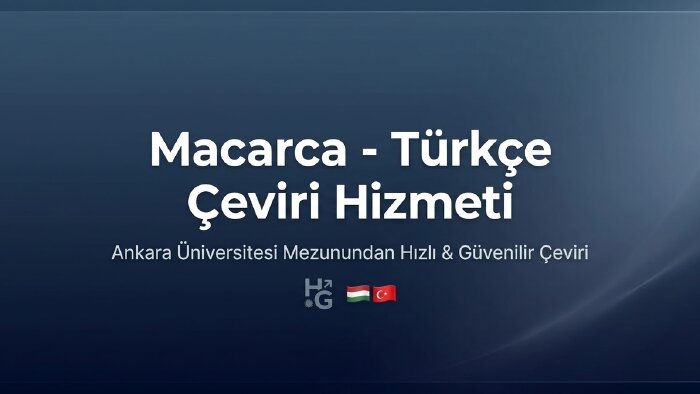 Macarca Türkçe Çeviri yaparım