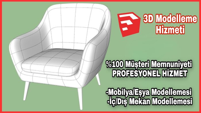 size profesyonel Sketch Up 3Boyutlu modelleme yaparım