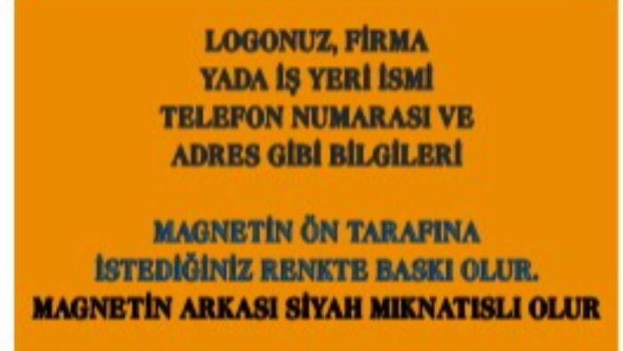 magnet arkası mıknatıslı tasarımınızı profesyonelce yaparım