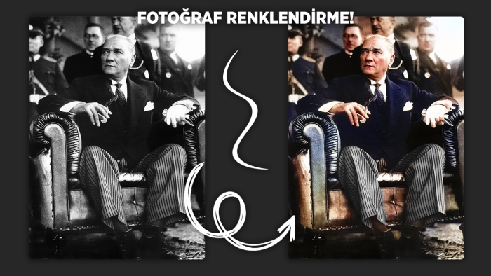 siyah beyaz fotoğraflarınıza renklendirme yapabilirim
