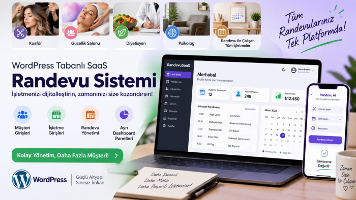 işletmelere özel wordpress randevu sistemi geliştirebilirim