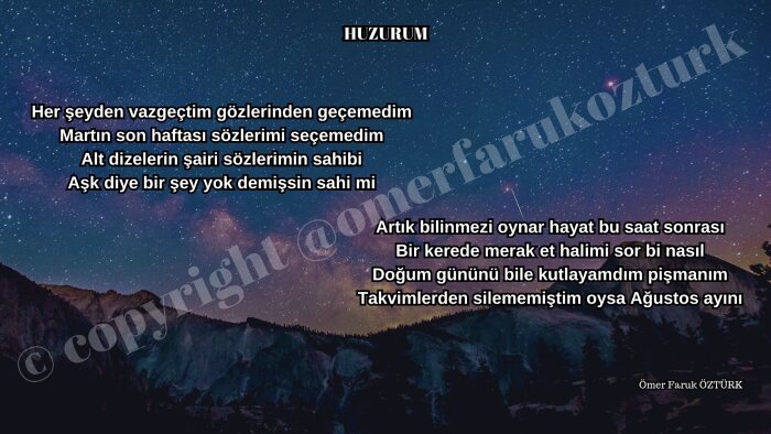 senin için her şekilde şiir yazabilirim
