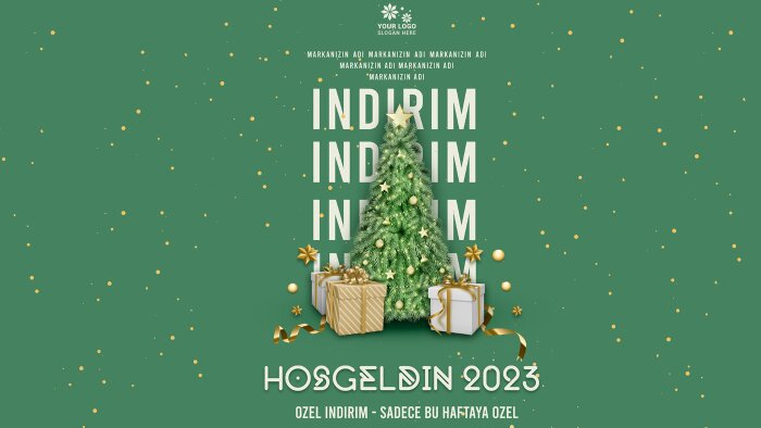 markanız için yılbaşı tasarımı yaparım