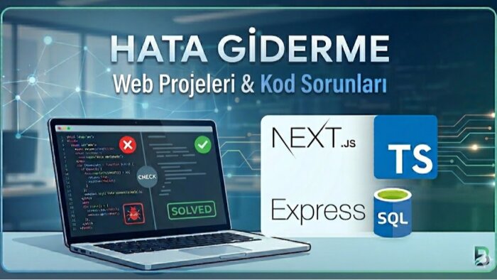 web projelerinizdeki tüm hataları ve sorunları giderebilirim