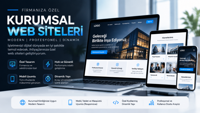 firmanıza özel kodlanmış dinamik web siteleri yaparım