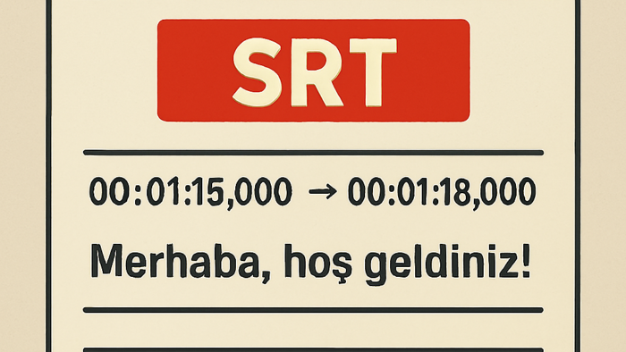 ses ve videoları srt dosyası olarak hazırlayabilirim