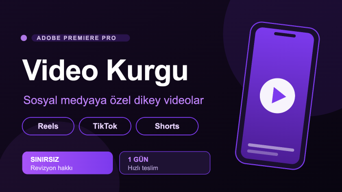 Reels, TikTok ve Shorts için profesyonel video kurgu yaparım