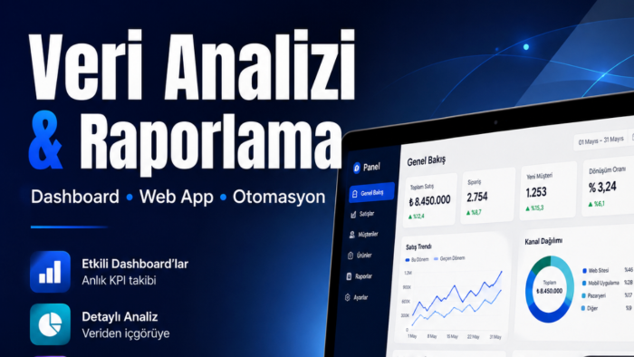 size özel veri analiz ve raporlama sistemi hazırlarım