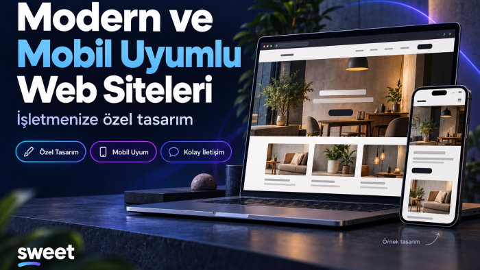 modern ve mobil uyumlu web siteleri tasarlarım