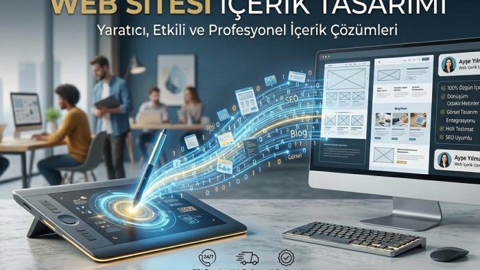 web siteniz için ihtiyacınız olan içerikleri yaparım