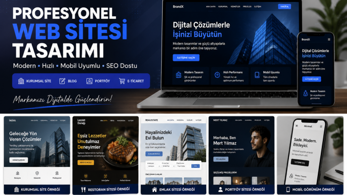 fikirlerinizi profesyonel web sitesine dönüştürürüm