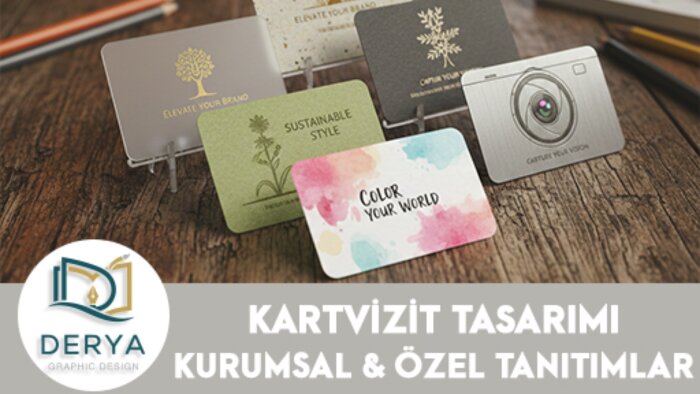 firmanızı öne çıkaracak kartvizitler tasarlıyorum