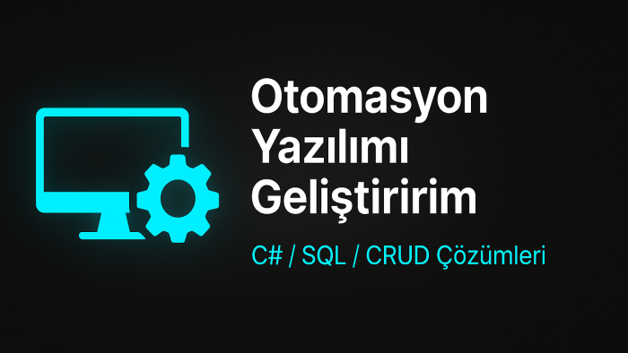 masaüstü otomasyon yazılımı geliştiririm
