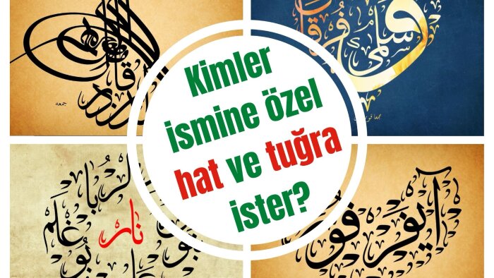 dilediğiniz ismi hat ve tuğra sanatıyla yazabilirim