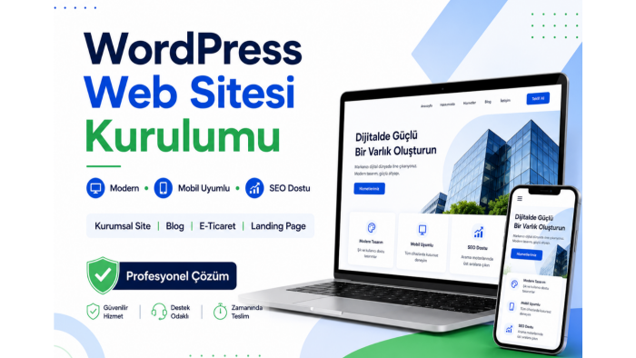 Wordpress ile anahtar teslim web sitesi kurarım