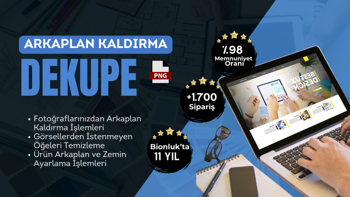 görsellerinizden arka planı vektörel olarak kaldırırım