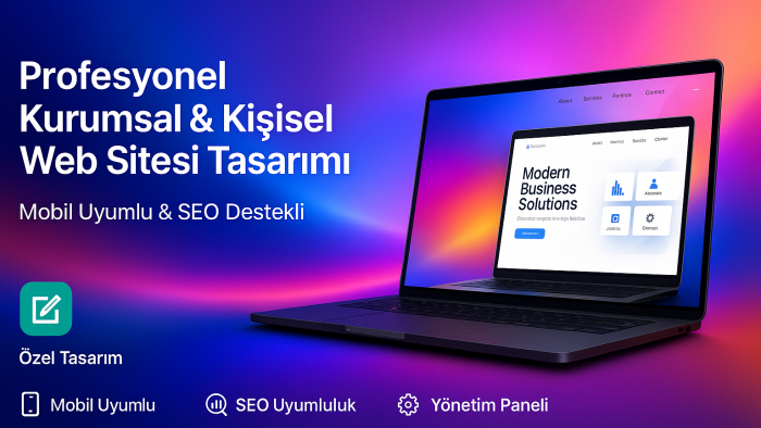 rofesyonel ve mobil uyumlu web siteleri yaparım