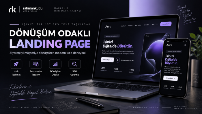 dönüşüm odaklı profesyonel landing page geliştireceğim