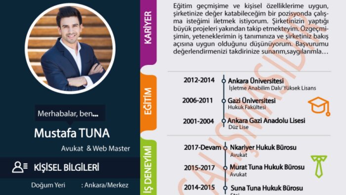 sizler için CV hazırlayabilirim