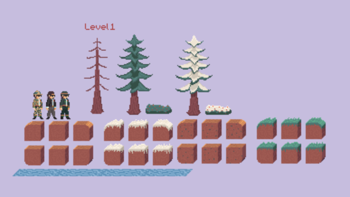 pixel art level tasarımı yapıyorum