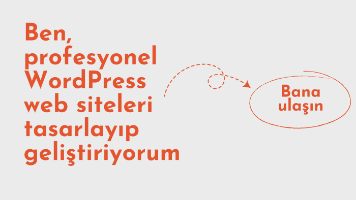 profesyonel WordPress web siteleri tasarlayıp geliştiriyorum