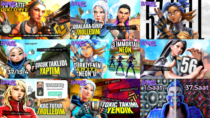 oyun videoları için ilgi çekici thumbnail tasarımı yaparım
