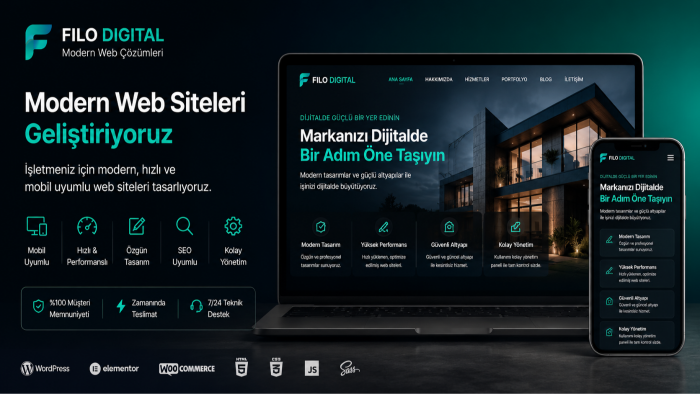 modern ve profesyonel web siteleri geliştiriyorum