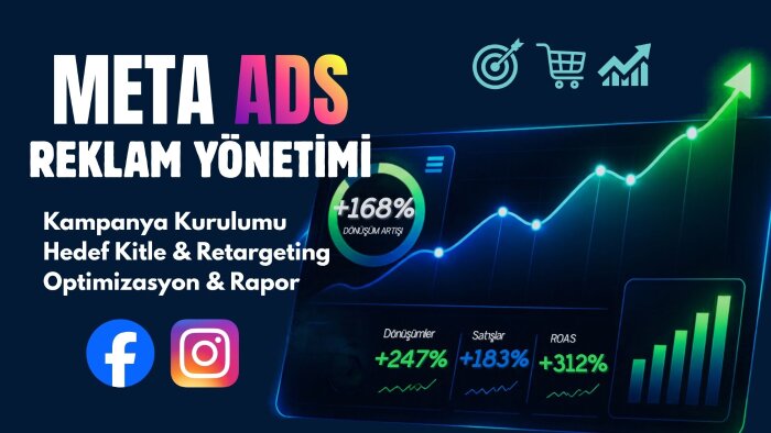 Meta reklamlarınızı dönüşüm odaklı kurar ve yönetirim