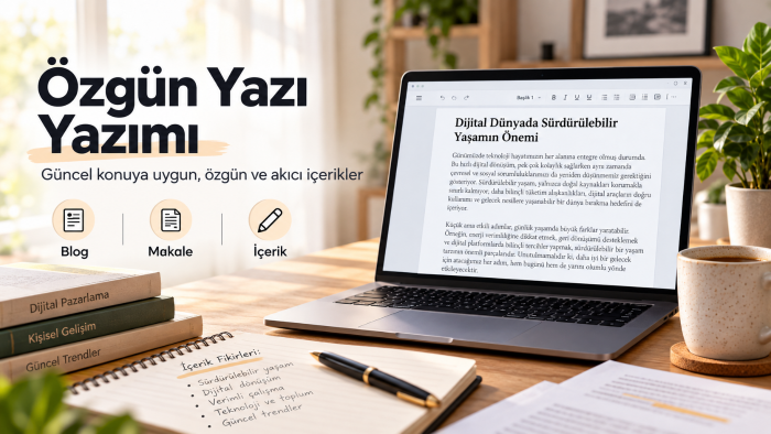 özgün ve güncel bir konuya göre uygun yazı yazarım