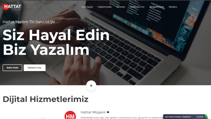 kurumsal veya kişisel web sitesi geliştirebilirim