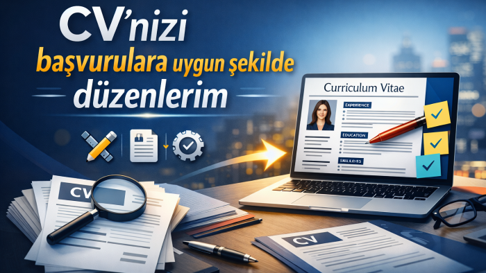 cv’nizi başvurulara uygun şekilde düzenlerim