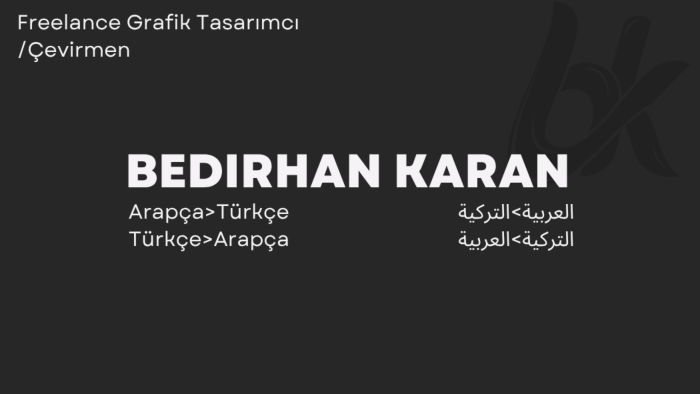 Arapça-Türkçe çevirmenliği yaparım